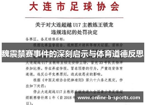 魏震禁赛事件的深刻启示与体育道德反思